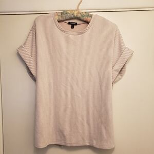 Express Cream Short Sleeve Tee Classic Crew